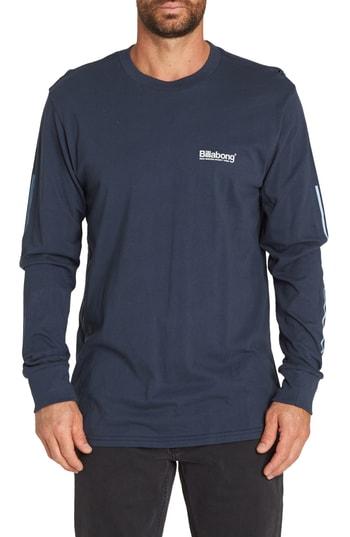 Men's Billabong Pacific Long Sleeve T-shirt - Blue