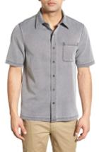 Men's Nat Nast 'havana Cloth' Regular Fit Short Sleeve Silk & Cotton Sport Shirt