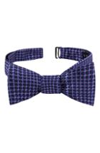 Men's Ted Baker London Dot Print Silk Bow Tie, Size - Blue