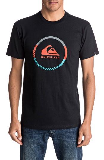 Men's Quiksilver Active Logo Graphic T-shirt - Black