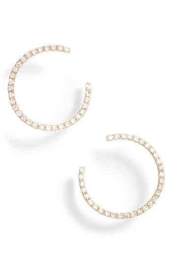 Women's Ef Collection Diamond Illusion Hoop Earrings