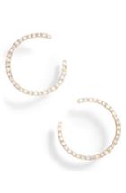 Women's Ef Collection Diamond Illusion Hoop Earrings