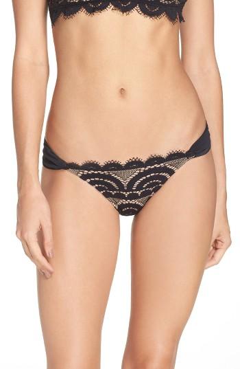 Women's Pilyq Lace Bikini Bottoms - Black