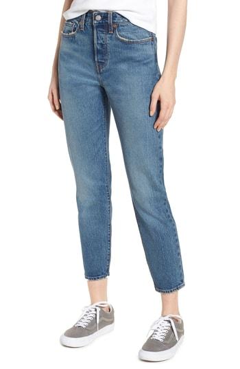 Women's Levi's Wedgie Icon Fit High Waist Ankle Jeans - Blue