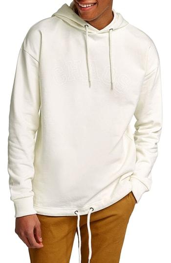 Men's Topman Oversize Hoodie - Ivory