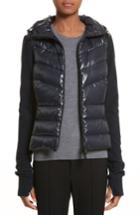 Women's Moncler Quilted Front Hooded Jacket - Blue