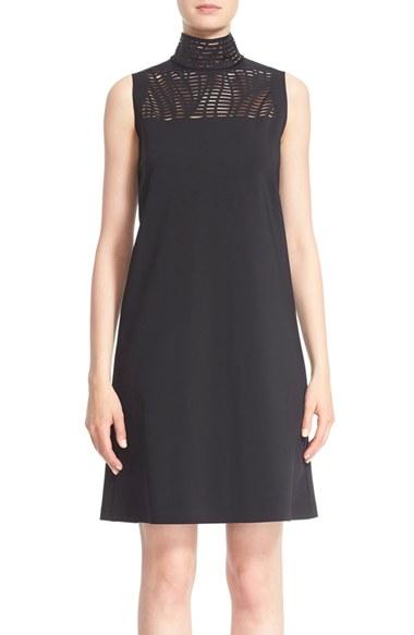 Women's Lafayette 148 New York Laser Cut Shift Dress