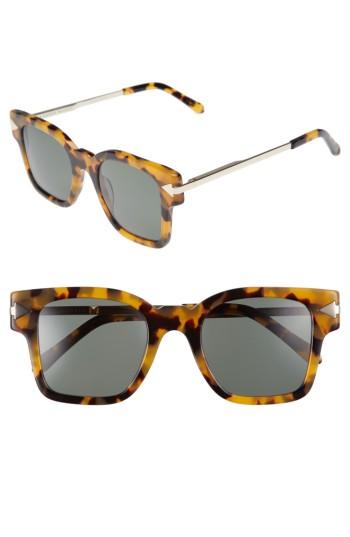 Women's Karen Walker X Monumental Julius 49mm Square Sunglasses - Crazy Tortoise