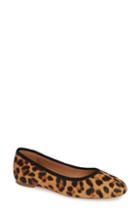 Women's Madewell Reid Genuine Calf Hair Ballet Flat .5 M - Brown