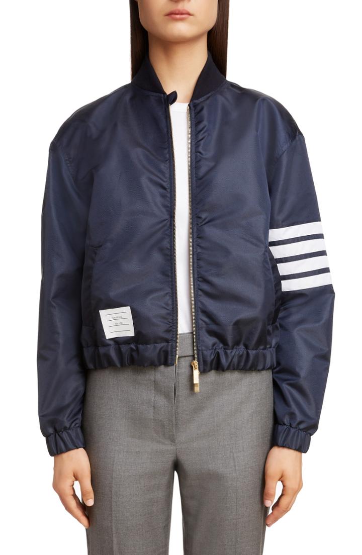 Women's Thom Browne 4-bar Bomber