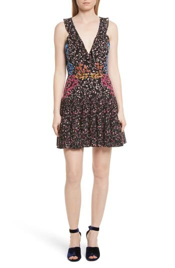 Women's Saloni Amy Fit & Flare Dress - Black
