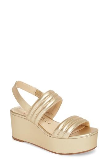 Women's Sole Society Amberly Platform Sandal .5 M - Yellow