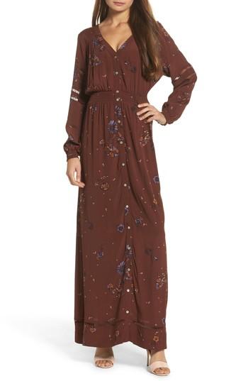Women's Knot Sisters Jenny Maxi Dress - Burgundy