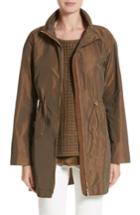 Women's Lafayette 148 New York Nikolina Packable Jacket, Size - Brown