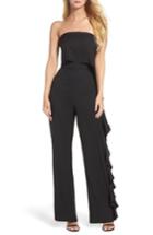 Women's Eliza J Ruffle Side Strapless Jumpsuit