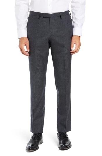 Men's Boss Leenon Flat Front Solid Wool Trousers R - Purple