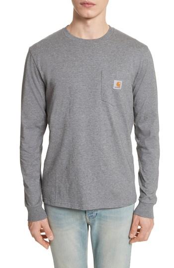 Men's Carhartt Work In Progress Pocket T-shirt - Grey
