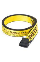 Women's Off-white Classic Industrial Belt, Size - Black Yellow