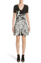 Women's Yigal Azrouel Jacquard Fit & Flare Dress - Black