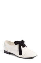 Women's Tory Burch Haverford Cap Toe Oxford .5 M - Ivory