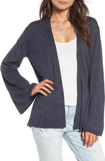 Women's Hinge Bell Sleeve Cardigan - Blue