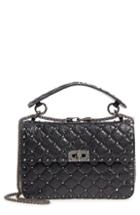 Valentino Garavani Vitello Rockstud Lambskin Leather Shoulder Bag - Ivory