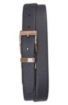 Men's Ted Baker London Kong Reversible Leather Belt - Navy