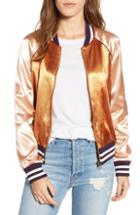 Women's Mother The Shrunken Faux Shearling Peacoat - Brown