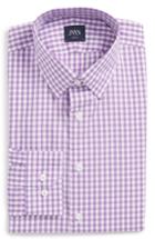Men's John W. Nordstrom Trim Fit Check Dress Shirt - 32 - Purple