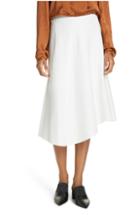 Women's Vince Asymmetric Hem Linen & Cotton Skirt