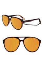 Men's Vuarnet Tom 64mm Aviator Sunglasses - Pure Brown Bronze Flash