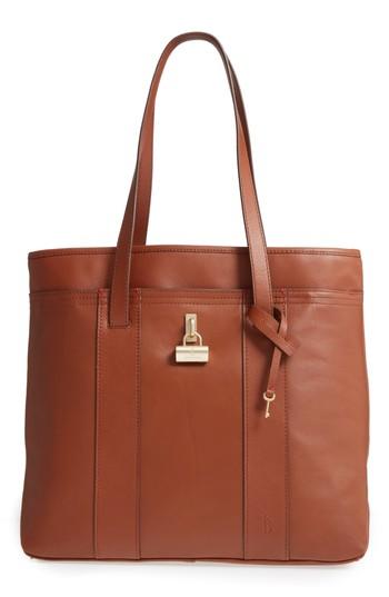 Ed Ellen Degeneres Brody Leather Tote - Brown