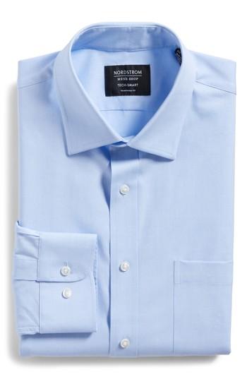 Men's Nordstrom Men's Shop Tech-smart Traditional Fit Stretch Solid Dress Shirt