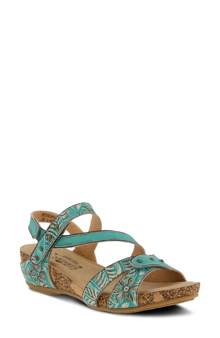 Women's L'artiste Quilana Wedge Sandal .5-7us / 37eu - Blue