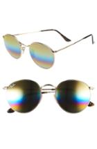 Women's Ray-ban 53mm Round Sunglasses - Yellow/ Multi