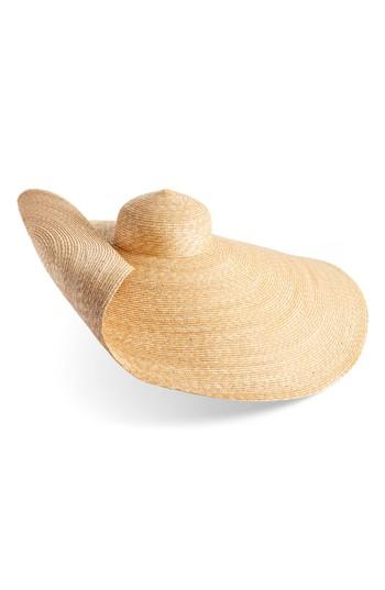 Women's Jacquemus Le Chapeau Bomba Wide Brim Straw Hat - Beige