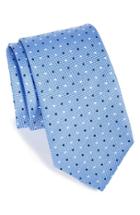 Men's Eton Dot Silk Tie, Size - Blue