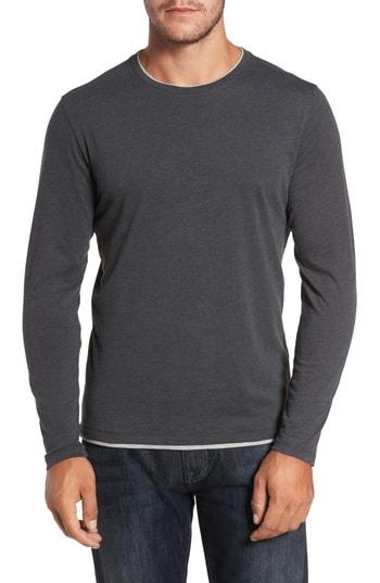 Men's Robert Barakett Halifax Long Sleeve Crewneck T-shirt