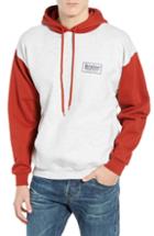 Men's Brixton Palmer Ii Color Block Hooded Sweatshirt - Ivory