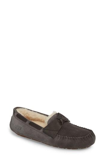 Women's Ugg Dakota Bow Slipper M - Grey