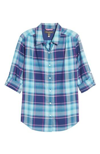 Women's Tommy Bahama Play It Again Plaid Long Sleeve Shirt