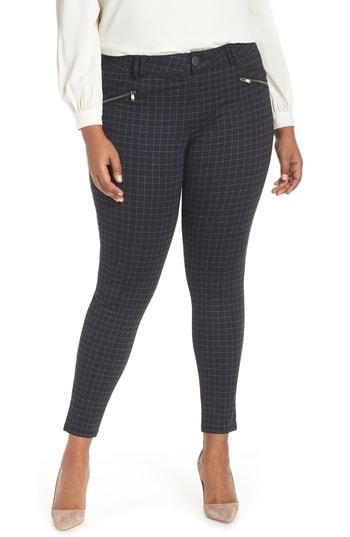 Petite Women's Wit & Wisdom Ab-solution Skinny Ponte Pants P - Blue