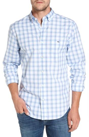 Men's Vineyard Vines Plaid Classic Fit Sport Shirt