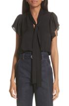 Women's A.l.c. Emma Tie Neck Silk Blouse
