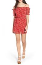 Women's The Fifth Label Apricity Freesia Print Off The Shoulder Dress, Size - Red