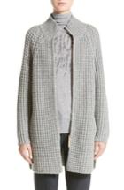 Women's Fabiana Filippi Ribbed Cashmere Cardigan Us / 46 It - Grey