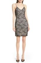 Women's Alice + Olivia Stila Fitted Lace Minidress - Black