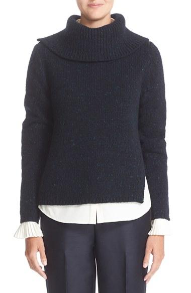 Women's Nordstrom Signature And Caroline Issa Split Wool & Cashmere Sweater
