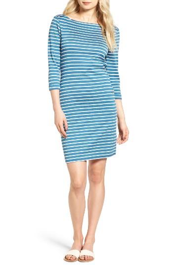 Women's Barbour Wharf Stripe Jersey Dress Us / 12 Uk - Blue