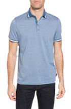Men's Ted Baker London Poodal Stripe Jersey Polo (s) - Blue